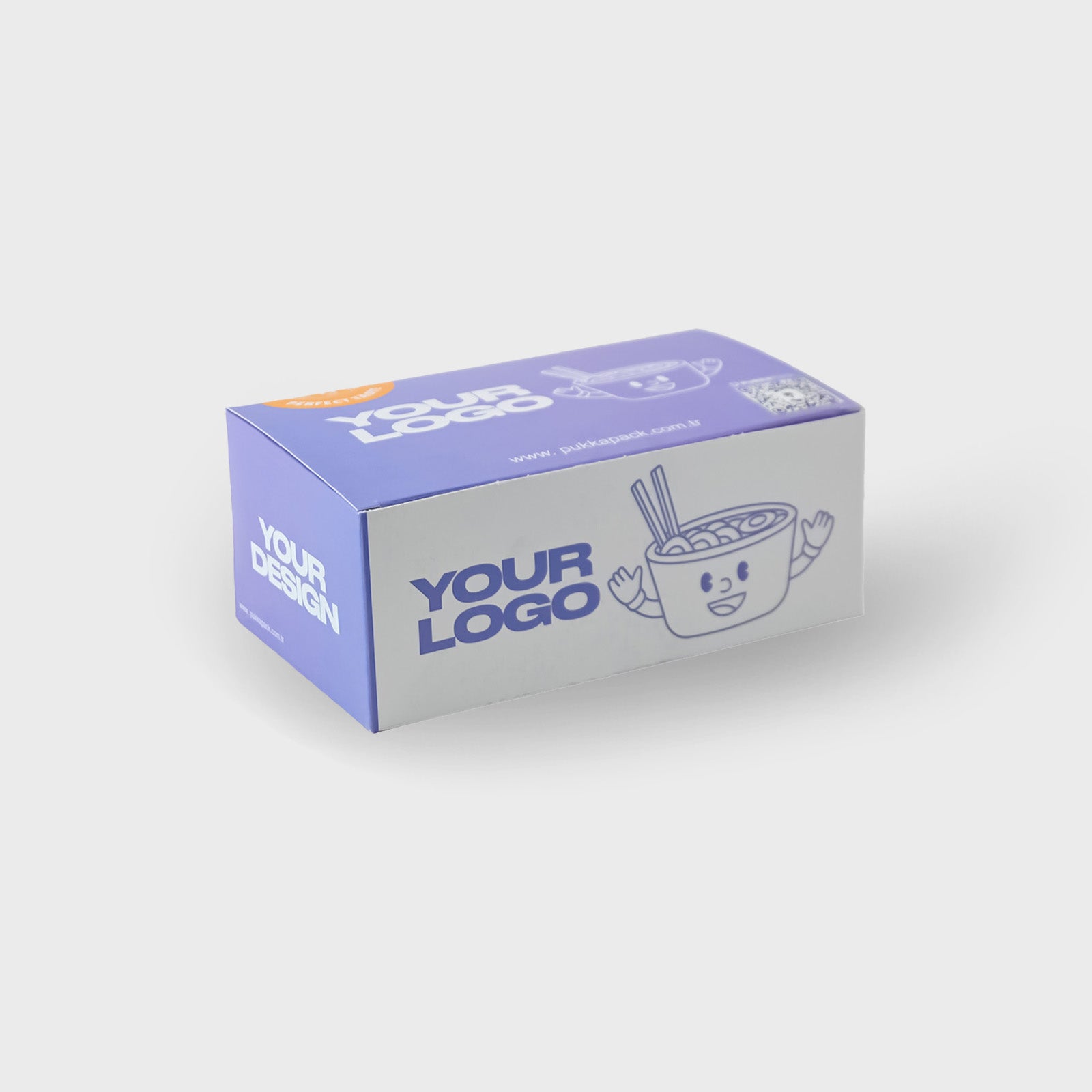 Cajas para Comida Personalizadas | Fondo de Seguridad | Plegable | Blanco