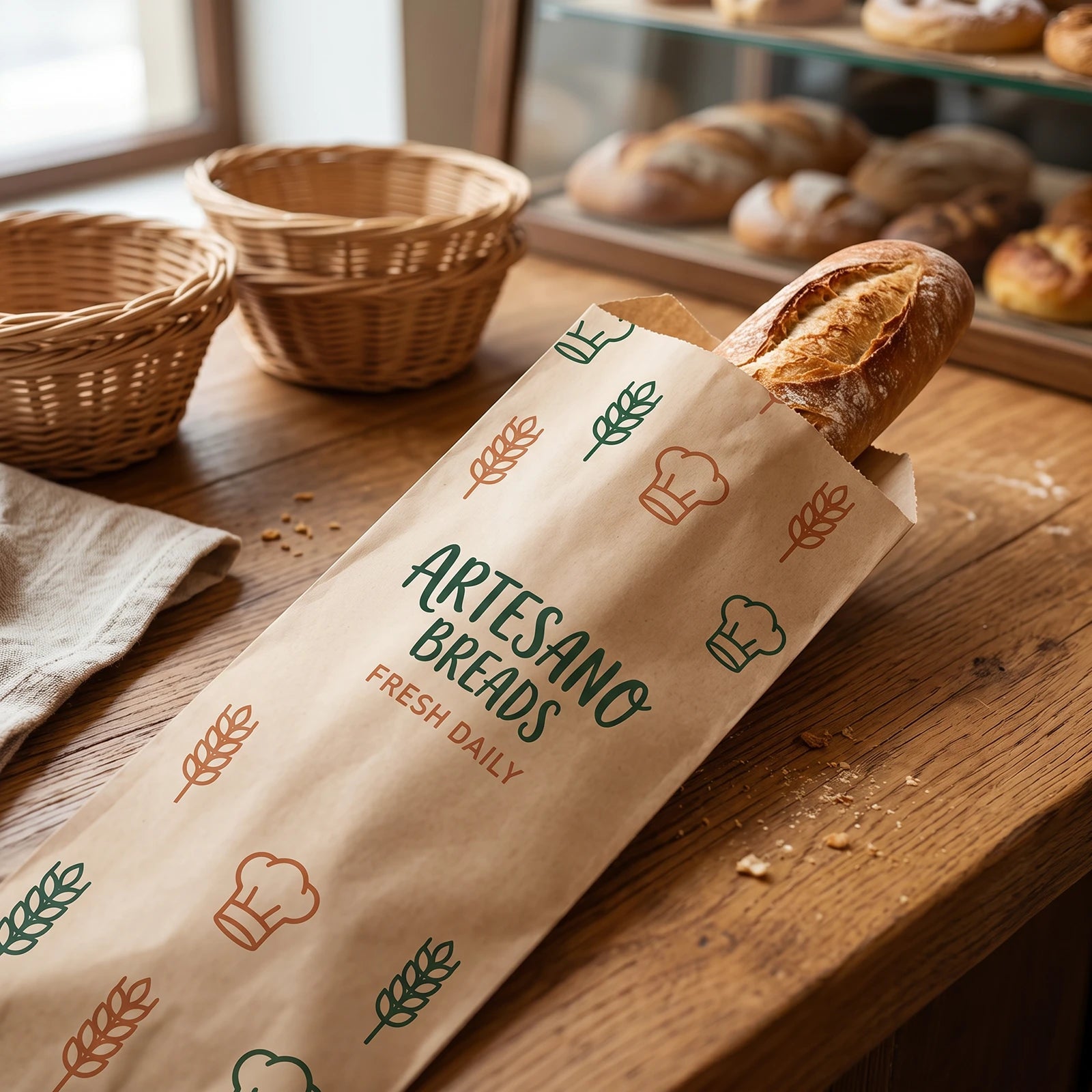 Bolsas para el Pan Personalizadas | Kraft