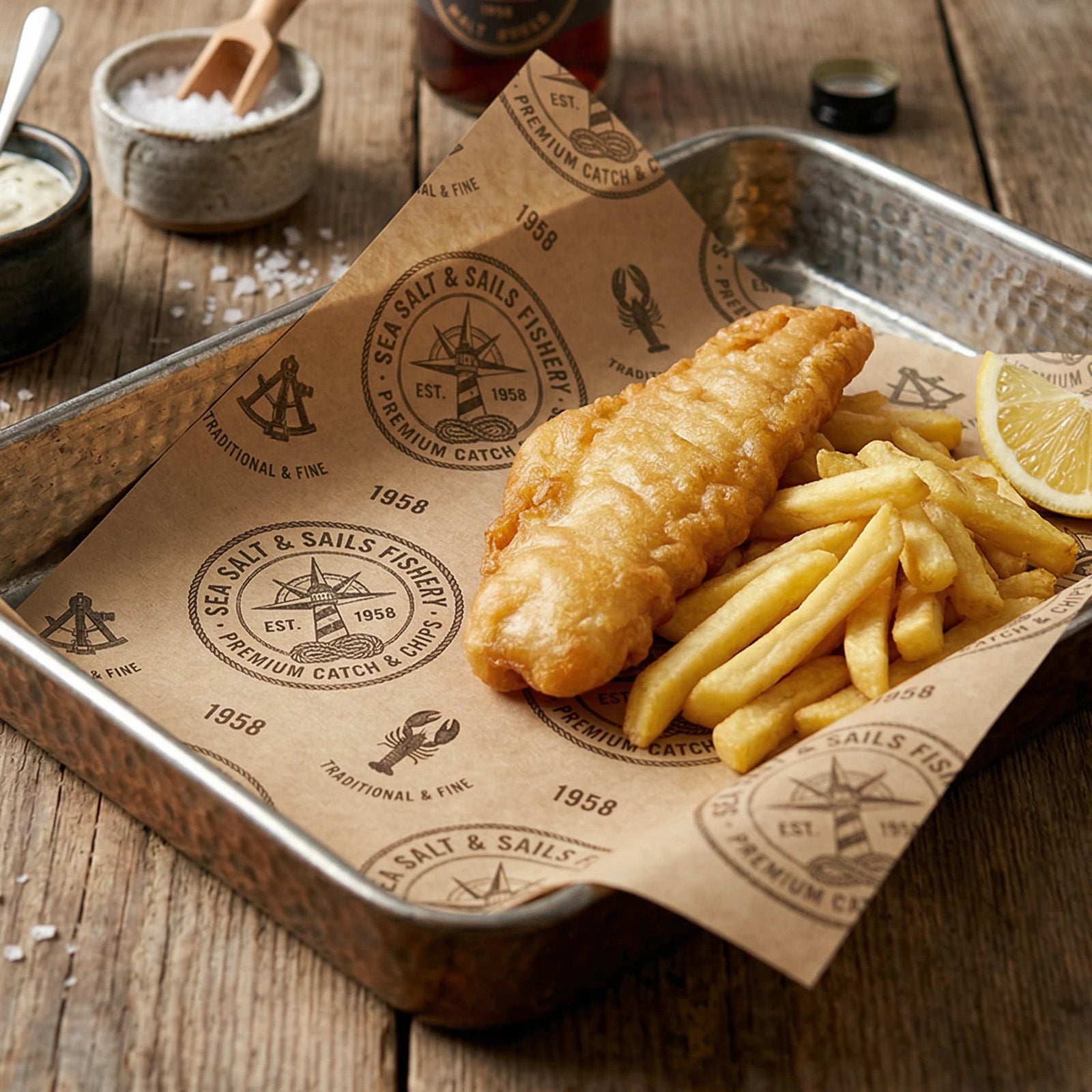 Papel Antigrasa Protector de Cestas | Kraft