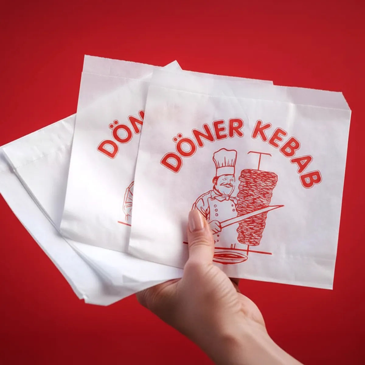 Bolsas para Döner Personalizadas | Blanco