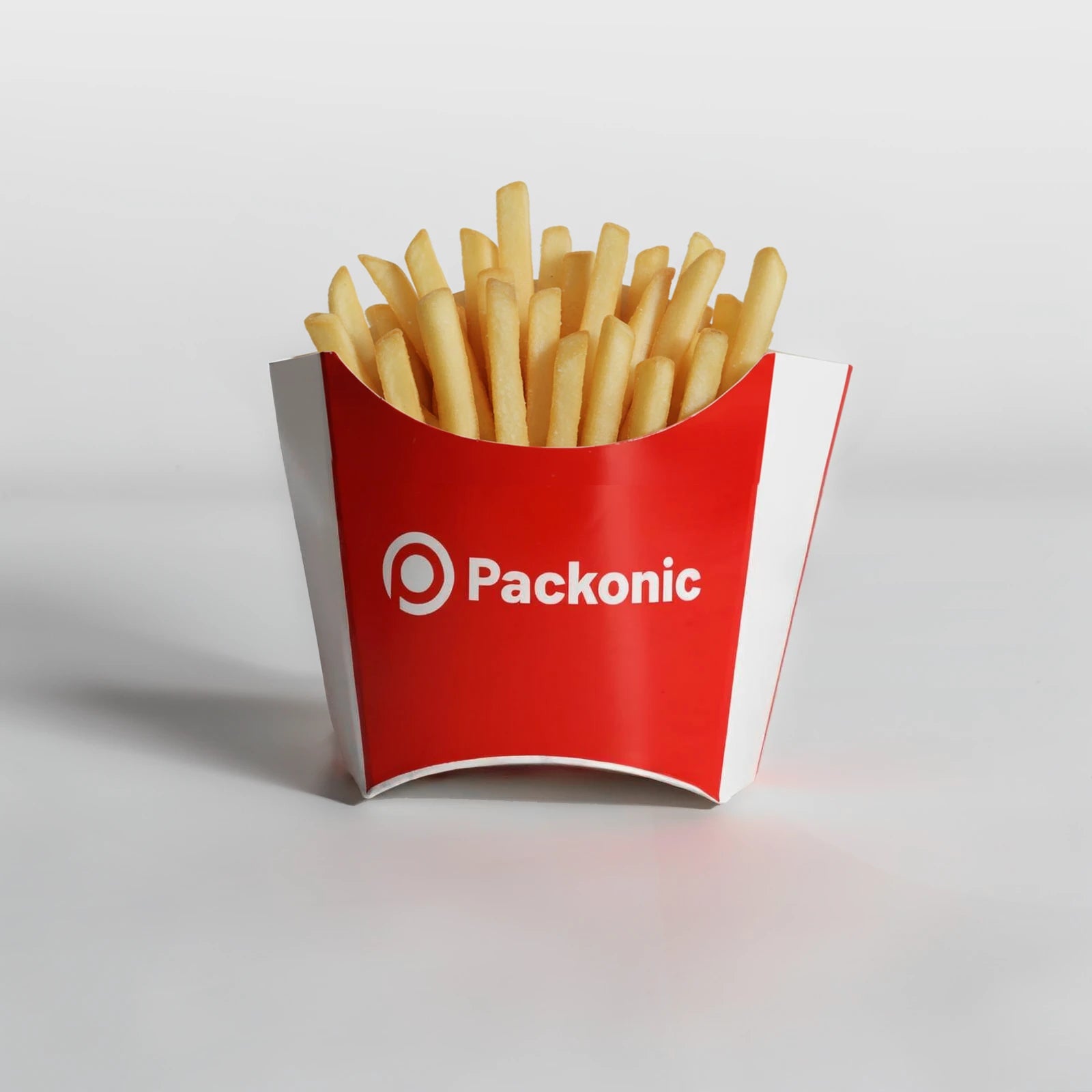Caja para Patatas Fritas Personalizada | Blanco