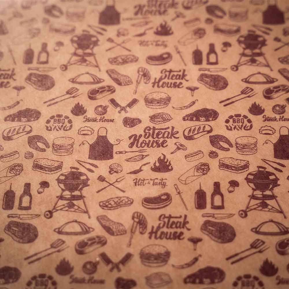 Papel Antigrasa Personalizado | Kraft