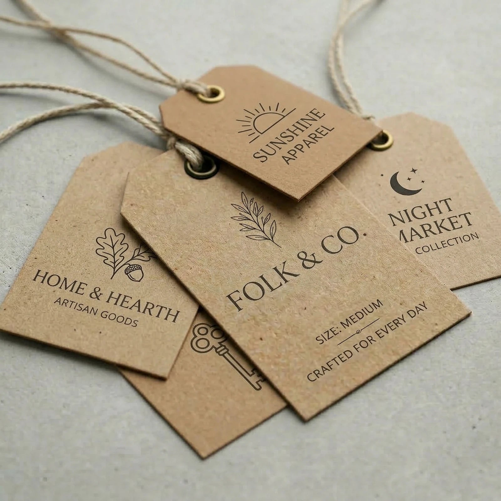 Etiqueta Colgante Personalizada | Kraft