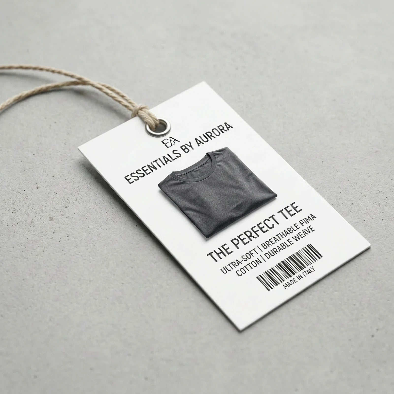 Etiqueta Colgante Personalizada | Rectangular | Blanco