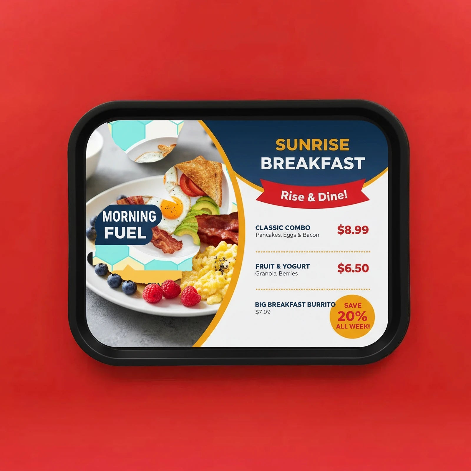 Mantel de Bandeja con Esquinas Redondeadas 80 g/m² | Papel Offset