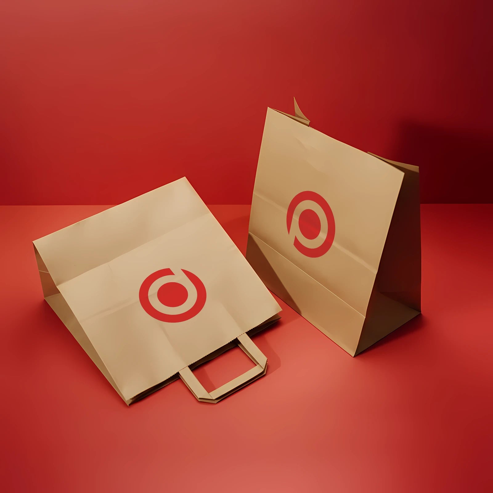 Bolsas de Papel con Asa Plana Venta al Por Mayor | Kraft