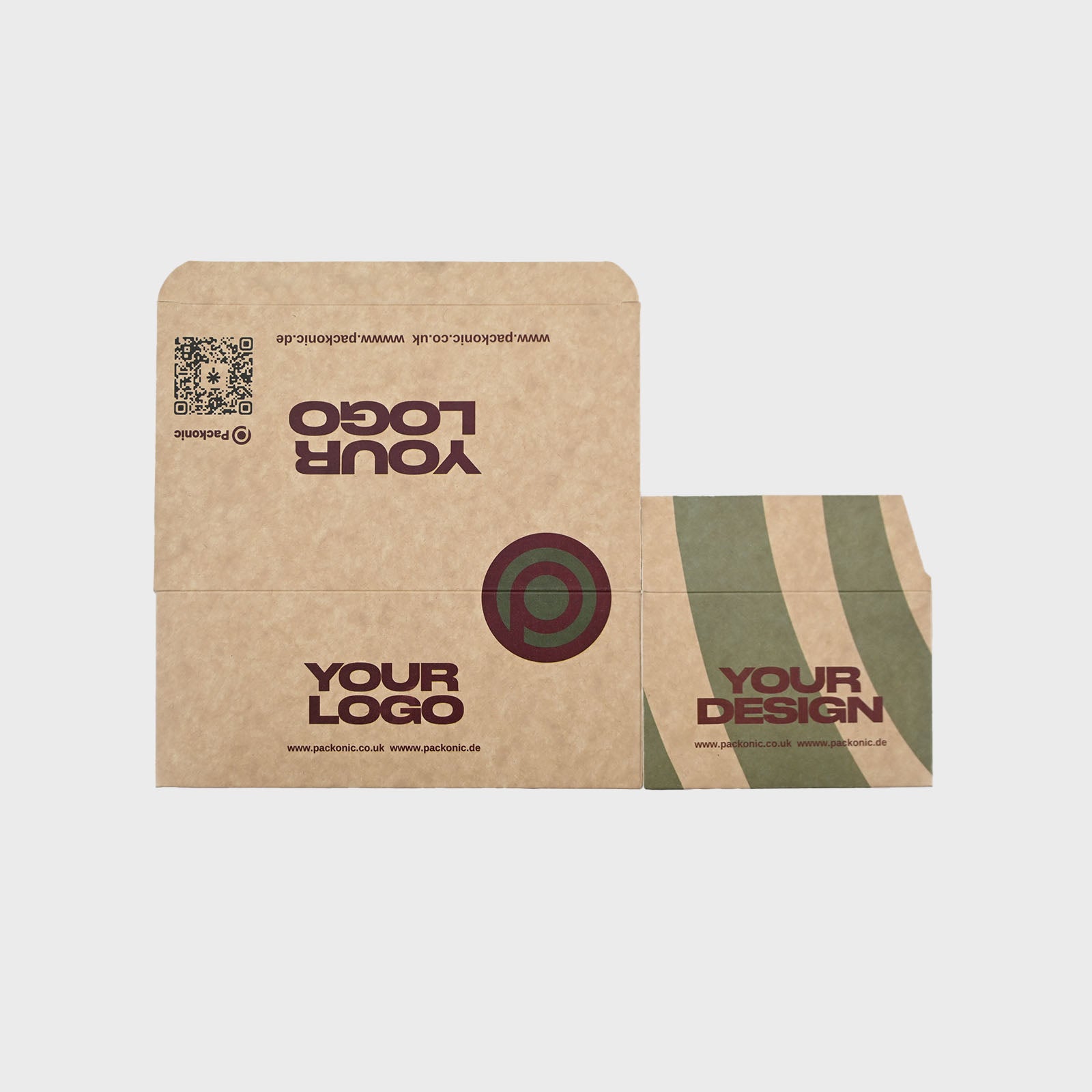 Cajas para Comida Personalizadas | Fondo de Seguridad | Plegable | Kraft