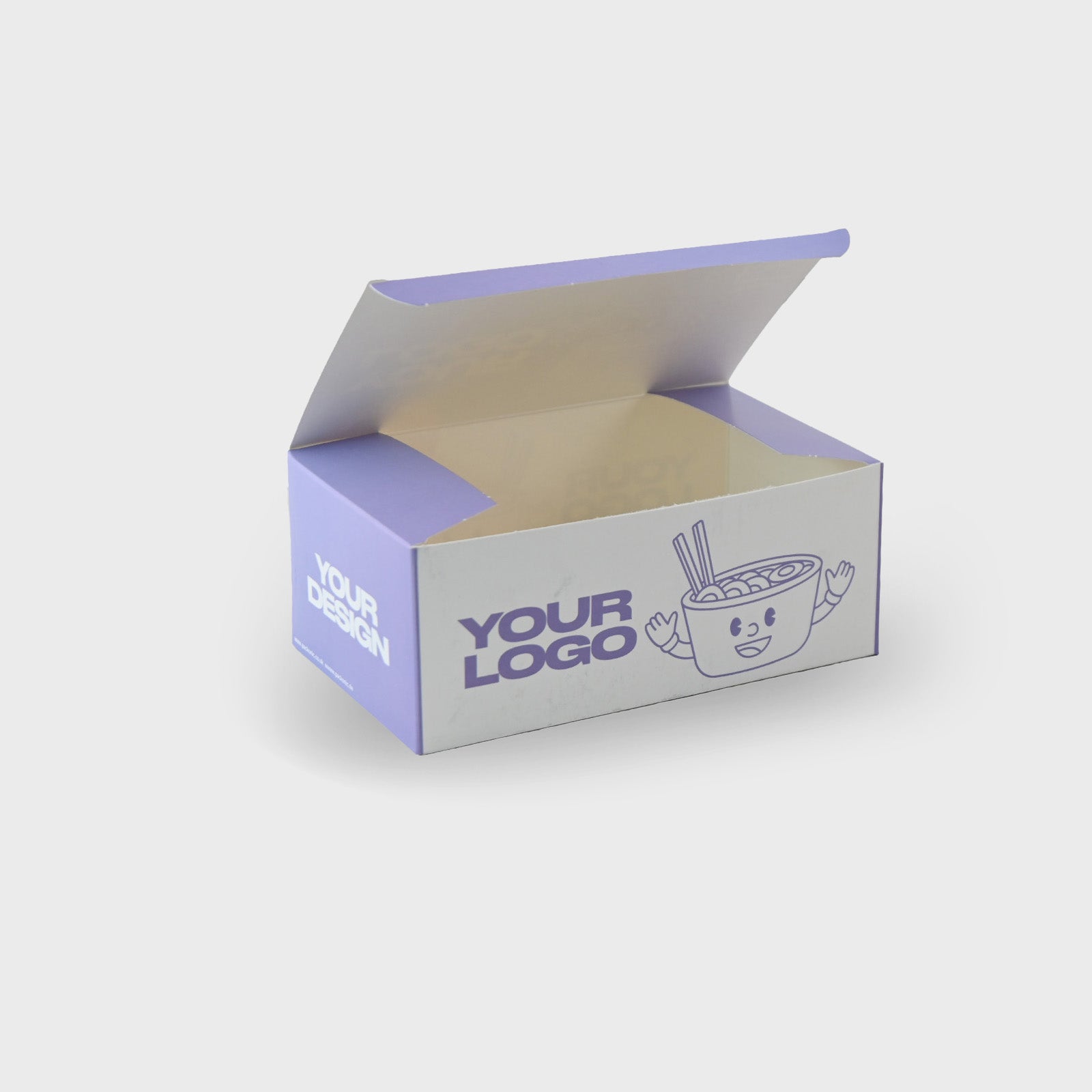 Cajas para Comida Personalizadas | Fondo de  Seguridad | Plegable | Blanco