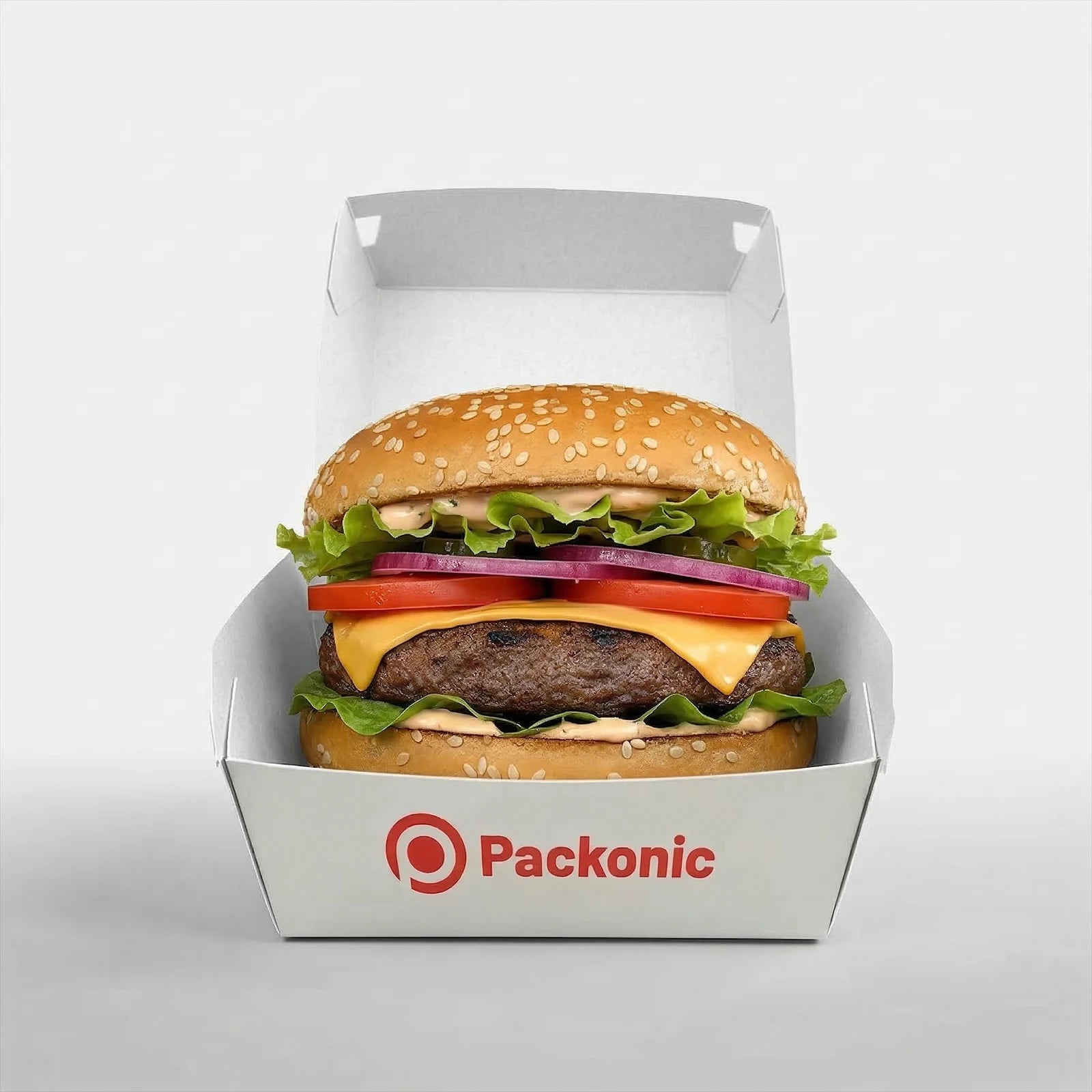 Cajas de Hamburguesa Personalizadas | Blanco