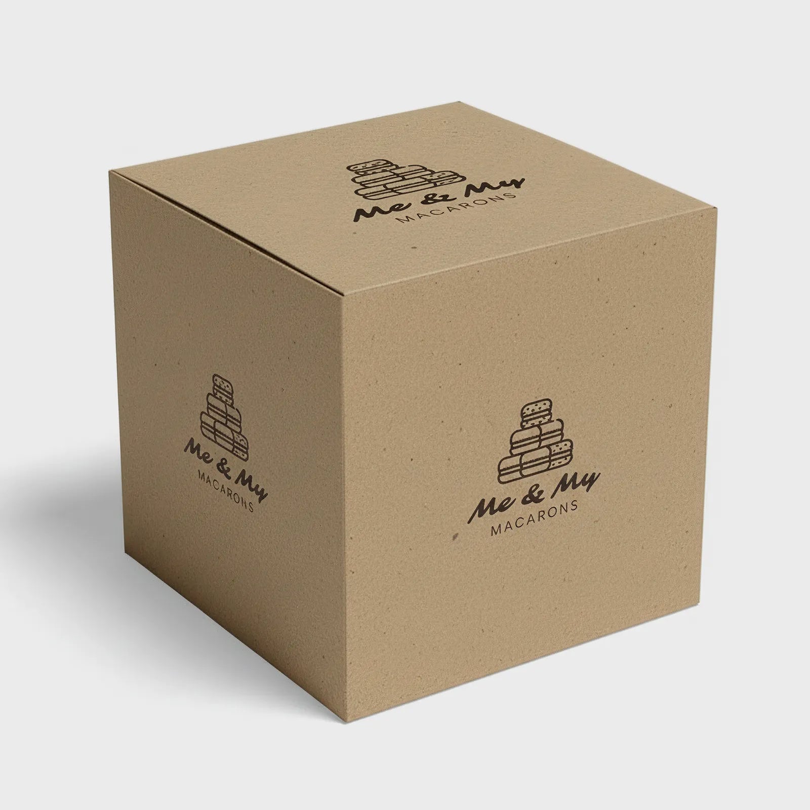 Cajas para Postres | Fondo de Seguridad  | Plegable | Kraft