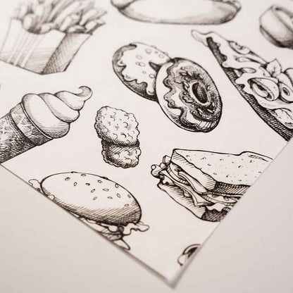 Papel Antigrasa Personalizado | Blanco
