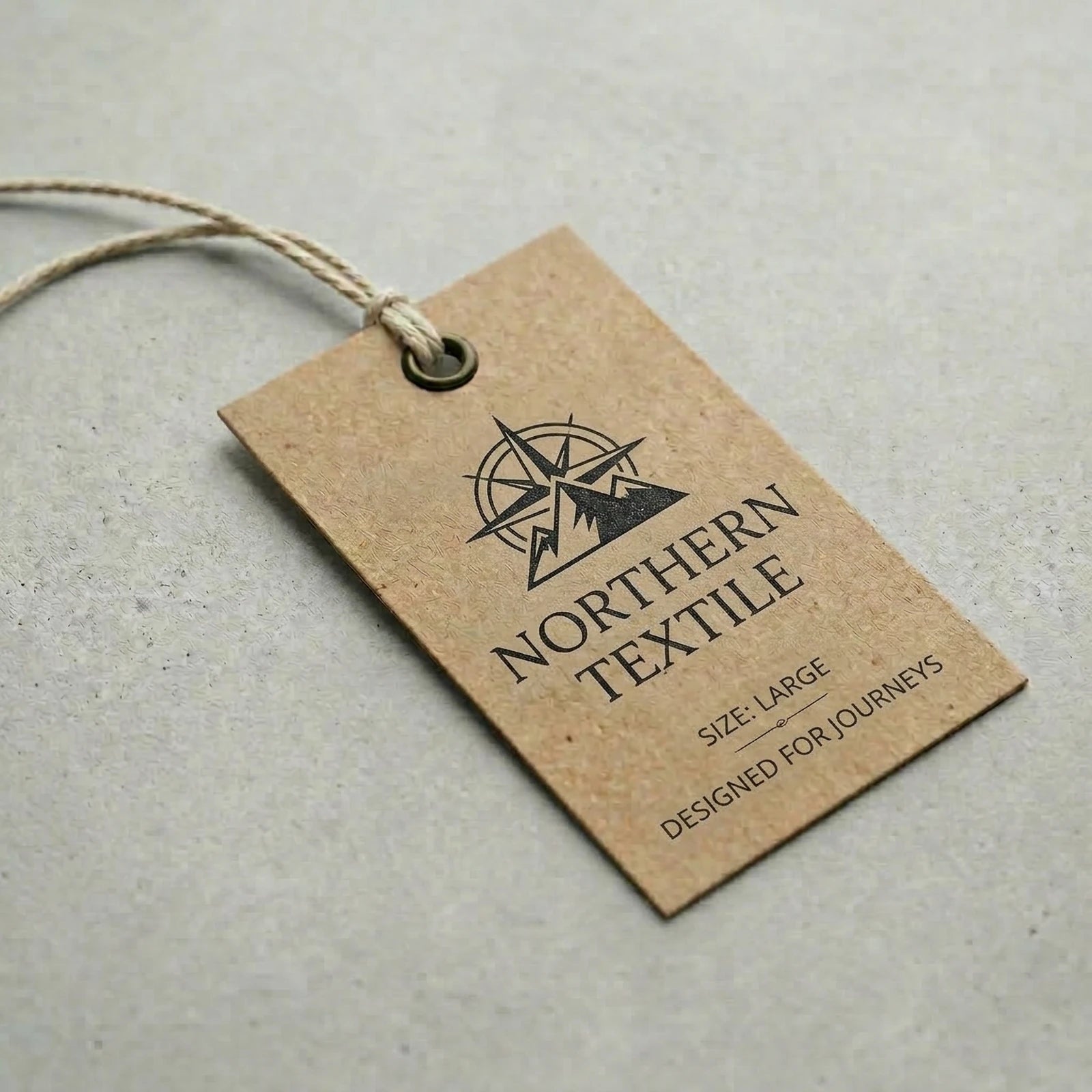 Etiqueta Colgante Personalizada | Rectangular | Kraft