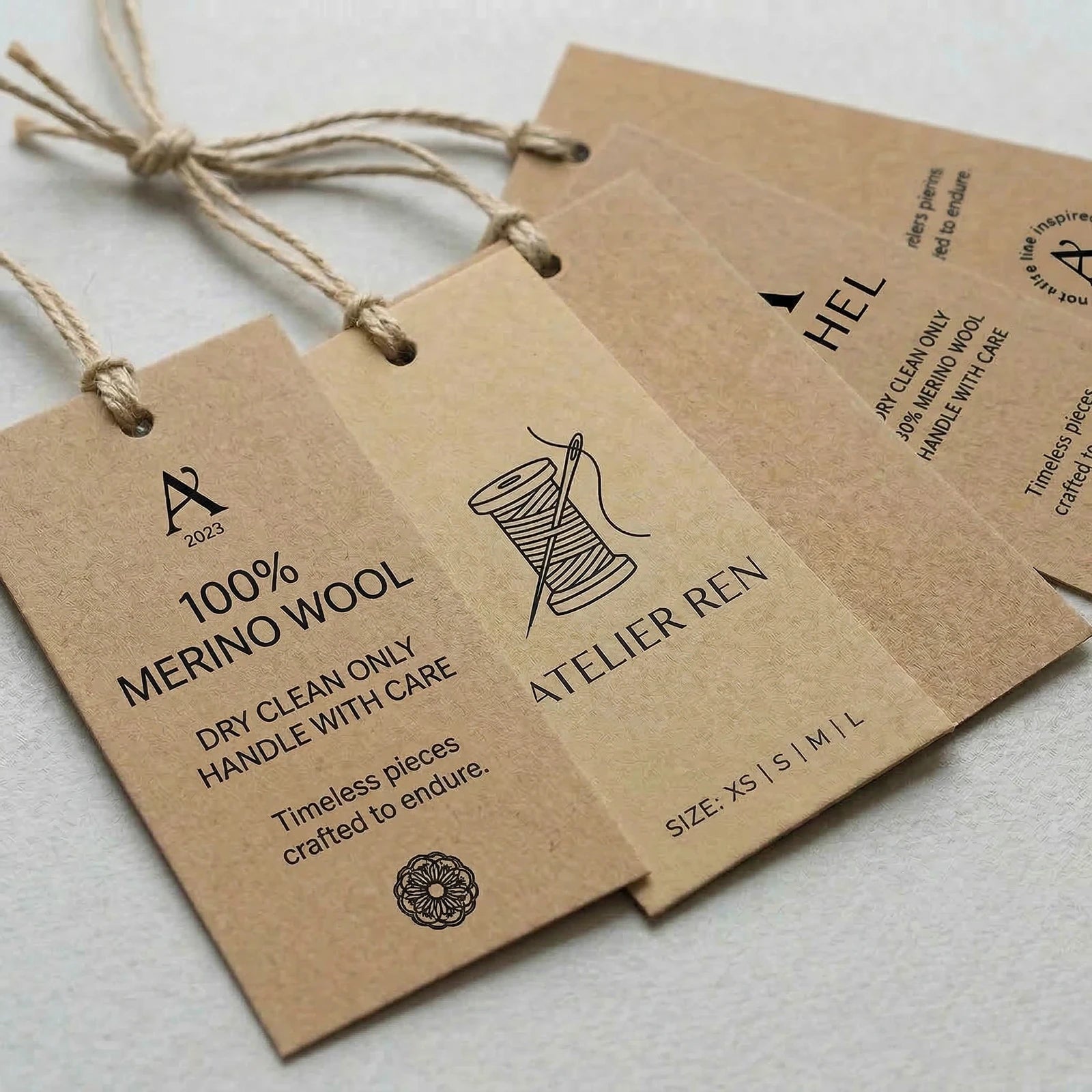 Etiqueta Colgante Personalizada | Rectangular | Kraft